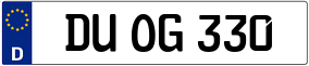 Trailer License Plate